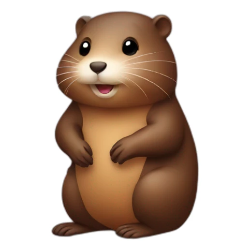 Nutria in love sticker