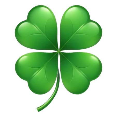 Trebol de 5 hojas de black clover sticker