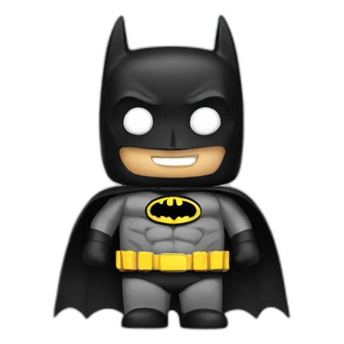 Batman wearing is costume sticker
