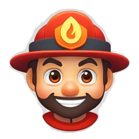 Pompier sorcier sticker