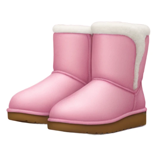 pink uggs whit white dure sticker