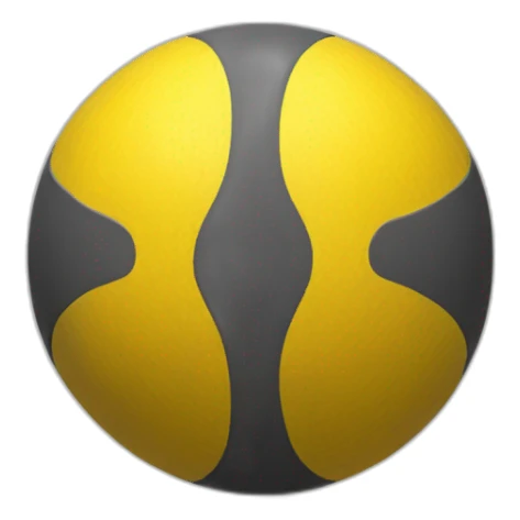 yellow yoga ball  sticker