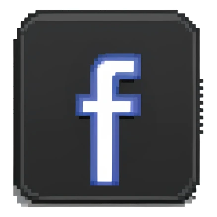 Meta Facebook logo sticker