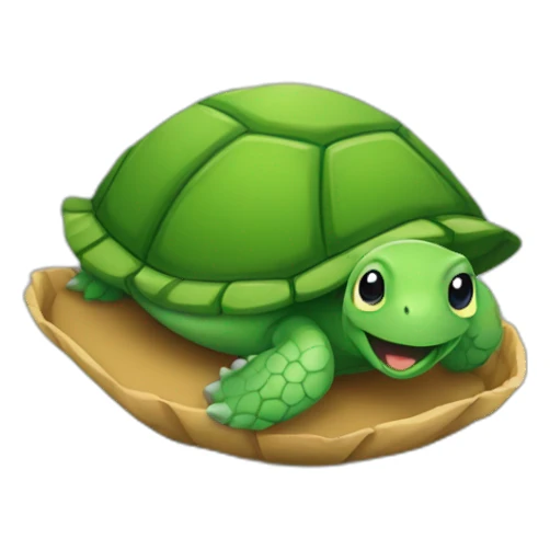 un lièvre dans une tortue sticker