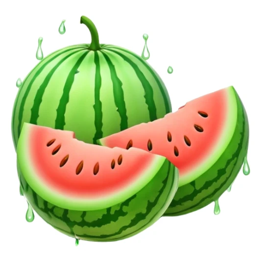 Melons dripping sticker