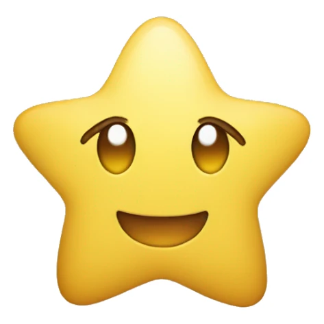 estrella amarilla emojis de iphone sticker