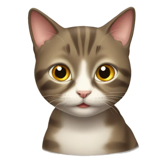 curious cat sticker