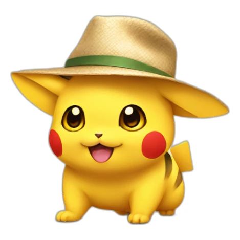 pikatu wearing a hat sticker