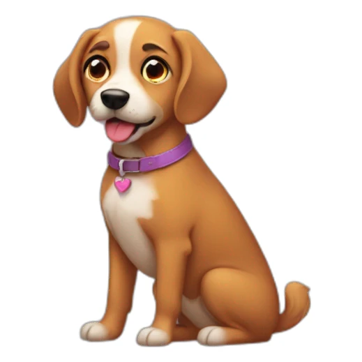 A gay dog sticker
