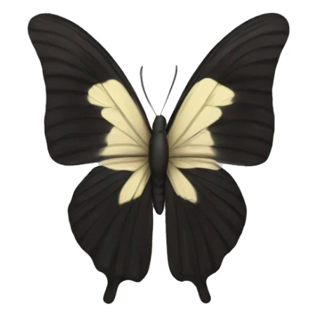 Borboleta preta sticker