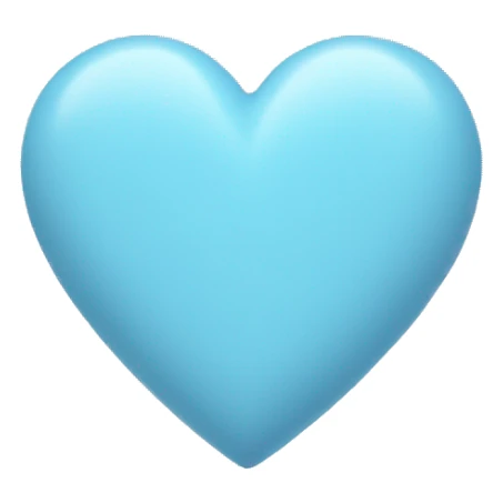 pastel blue heart sticker