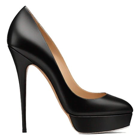 VALENTINO Tan-go PLATFORM PUMP black sticker