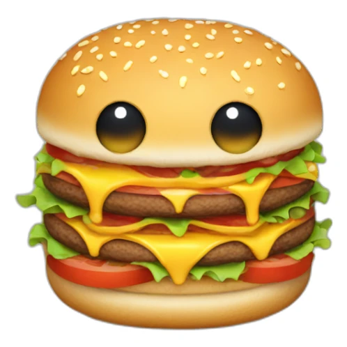 grufallo who eat a hamburger sticker