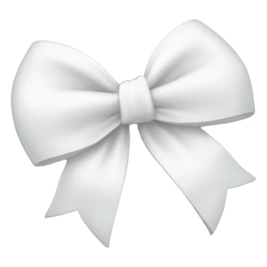 cute white bow sticker