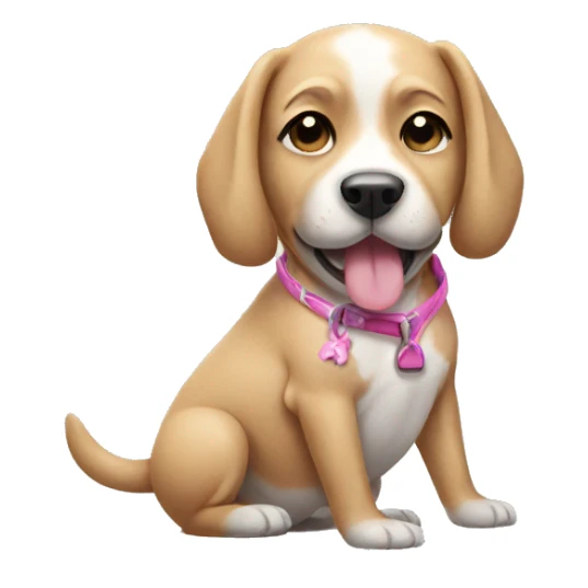 Dog wearing bikini sticker
