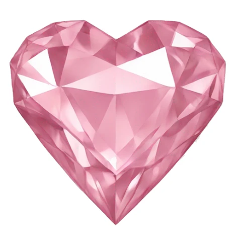 Light pink Diamond heart sticker