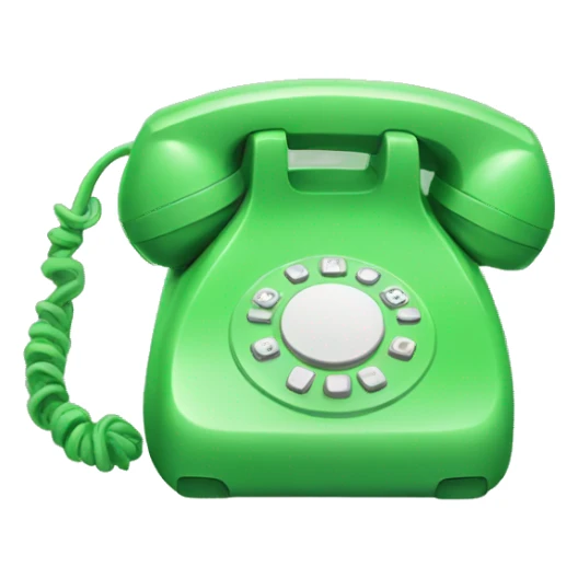green phone  sticker