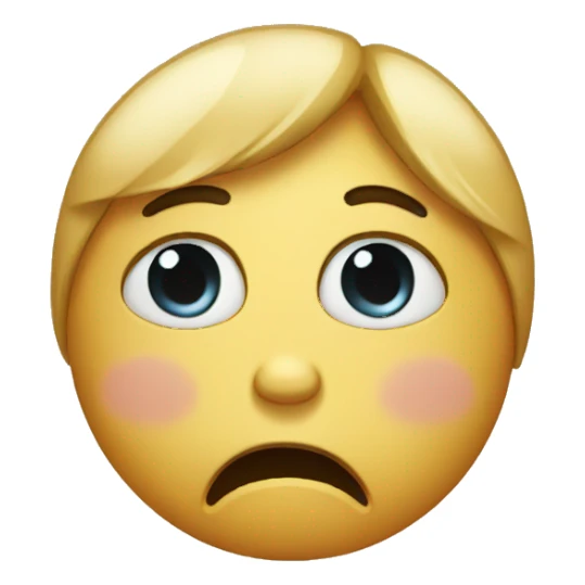 Very sad crying emoji sticker