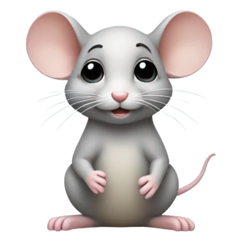 Hushing mouse sticker