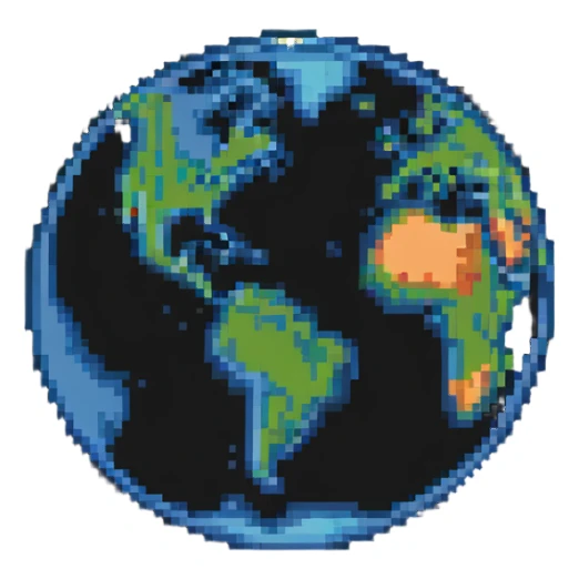 earth planet sticker