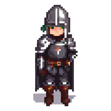 chevalier noir debout sticker