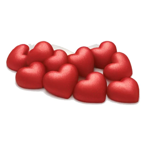 White Heart shaped cake sticker