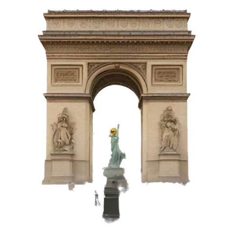 Paris monument  sticker