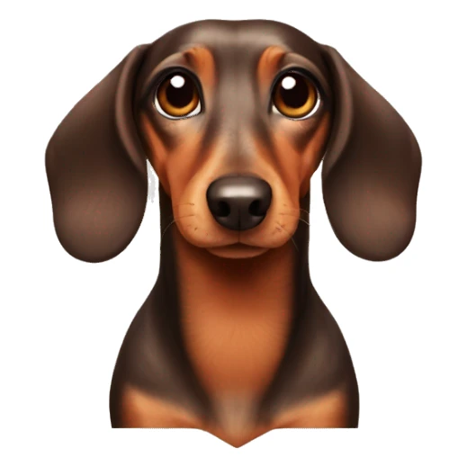 Dachshund cute face lovely sticker