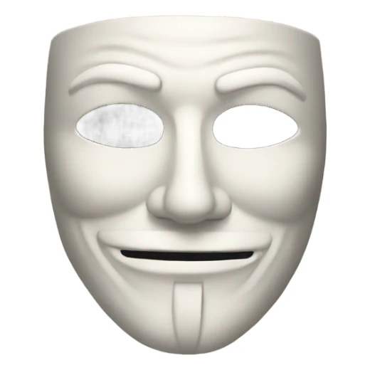 Anonymous mask sticker