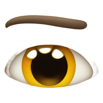 Irritated Twitching eye emoji sticker