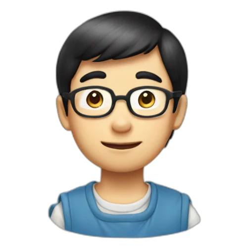 Nobita as a handsome boy  sticker