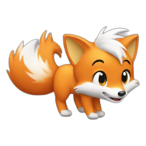 Tails the fox sticker