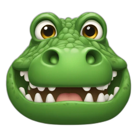 A half-human, half-crocodile creature sticker