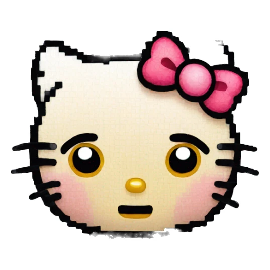 pixel hello kitty sticker