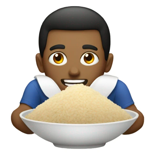 Eat rice sticker
