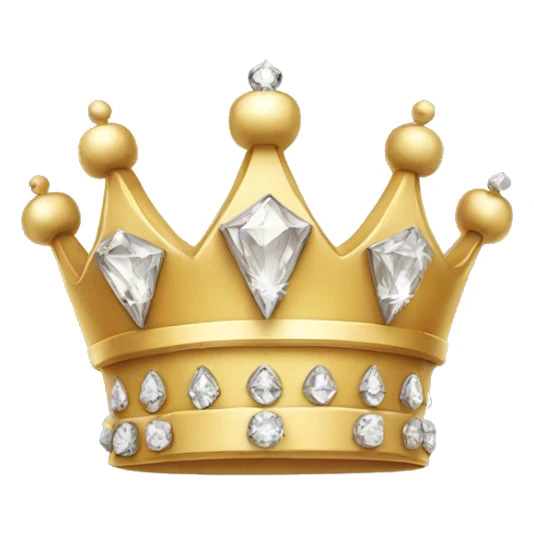 Crown with diamonds sticker