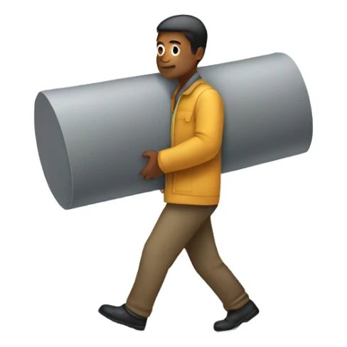  person carrying material  sticker