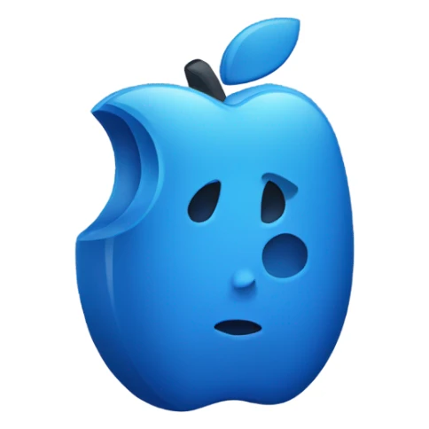 Blue iPhone 15 sticker