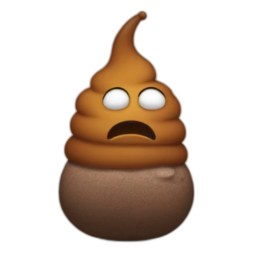 sad poop sticker
