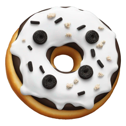 Frosted donut with crushed Oreos sticker