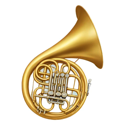 French horn sticker
