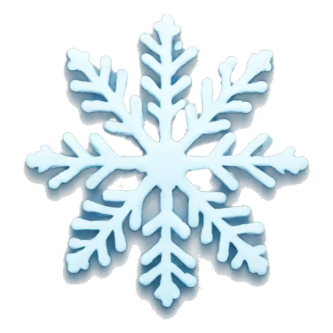 snow flake sticker
