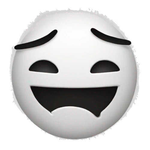 smile with tear sticker