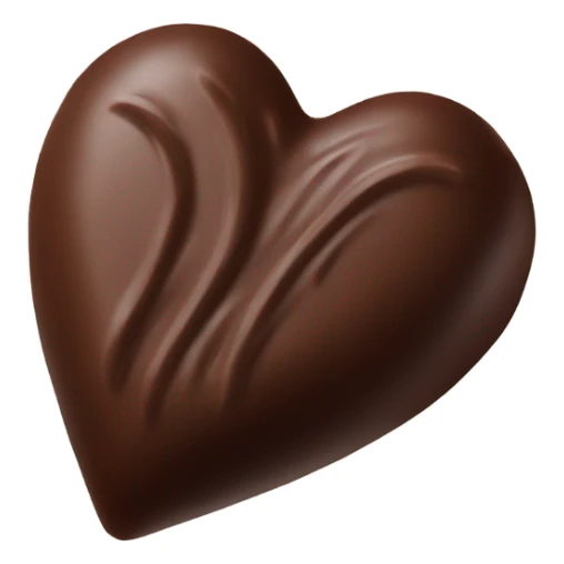 one heart shaped chocolate truffle sticker