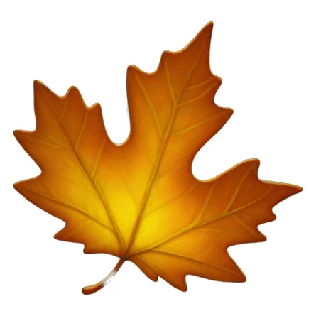 a sun disguised as a fall leaf sticker