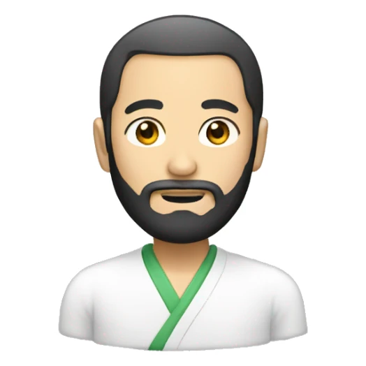 asian sensei with beard sticker