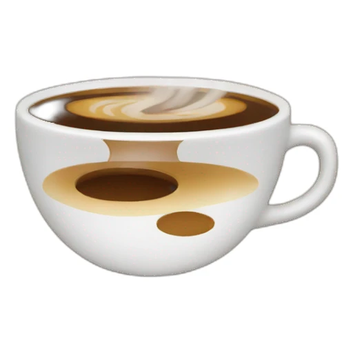 2 cups of coffee sticker