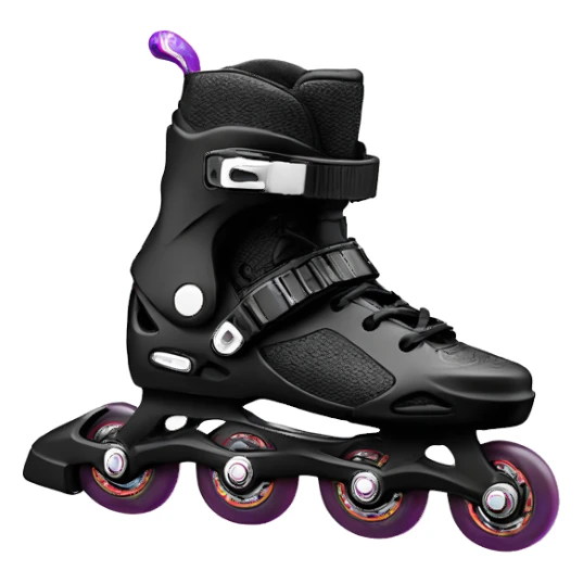 a black rollerblade inline skate, the model called "TWISTER XT" sticker