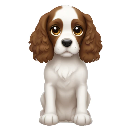 Spaniel cute on hands  sticker