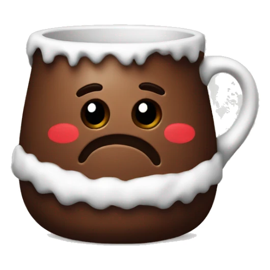 Cute chocolate mug Christmas  sticker